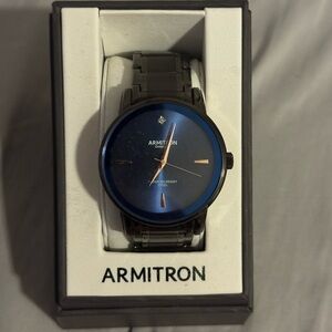 Armitron Men’s Diamond Accent Stainless Steel Watch